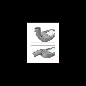 Lampione stradale a led da 120W 4000K e 13200 lumen IP65