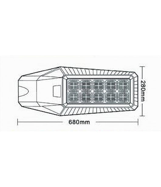 Lampione Stradale Faro Led Faretto Solare Per Esterno Luce Fredda Sl-606-250-6500k         