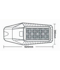 Lampione Stradale Led Faretto Solare Esterno Luce Fredda 120 W Sl-606-200-6500k         