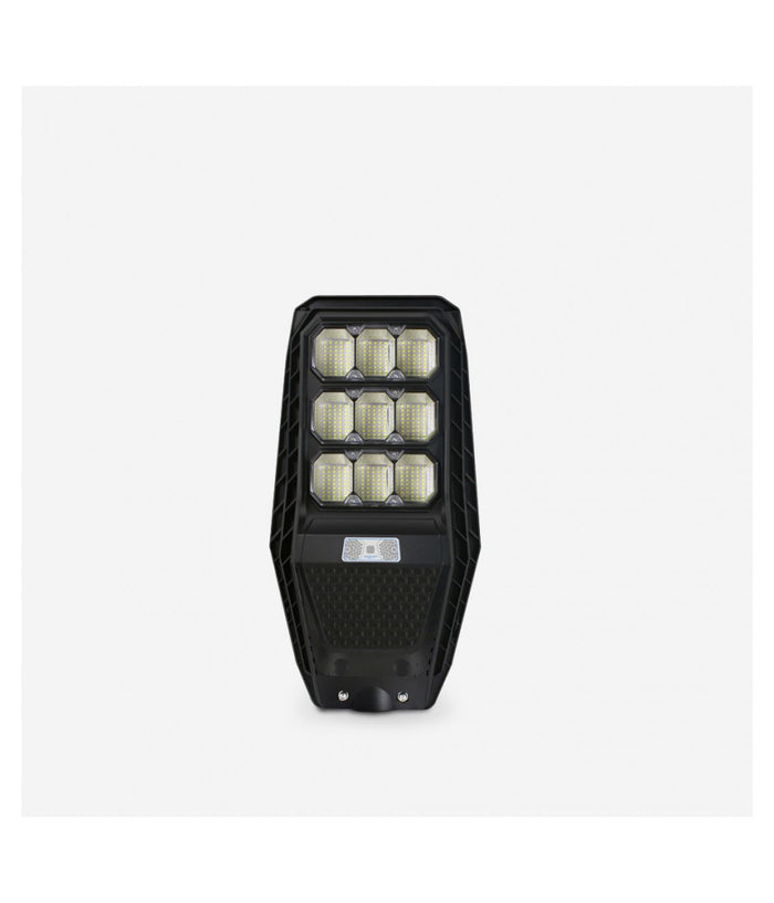 Lampione Stradale Luce Energia Solare Led 100watt Sensore Pir Staffa Telecomando         