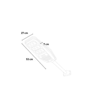 Lampione Stradale Luce Energia Solare Led 100watt Sensore Pir Staffa Telecomando         