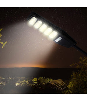 Lampione Stradale Luce Energia Solare Led 300watt Sensore Pir Staffa Telecomando         