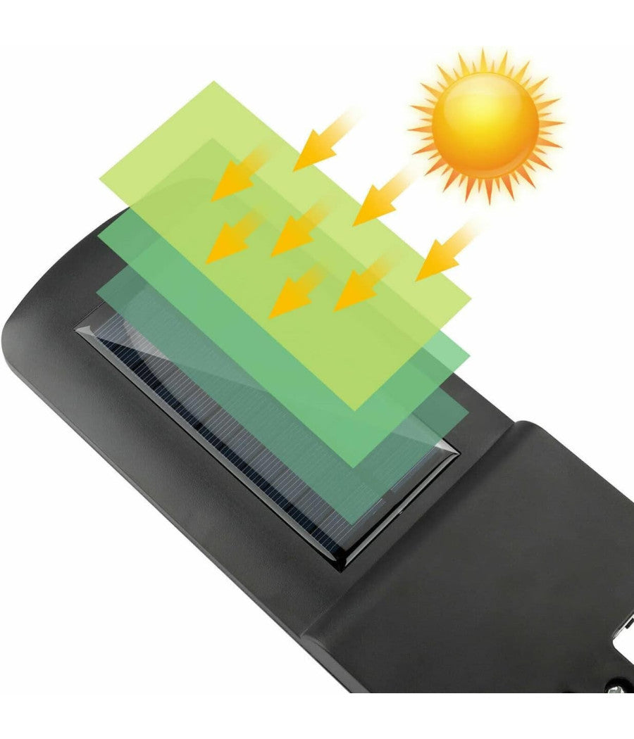 Lampione Stradale Pannello Solare 213 Led Con Sensore Di Movimento E Telecomando         