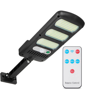 Lampione Stradale Pannello Solare 213 Led Con Sensore Di Movimento E Telecomando         