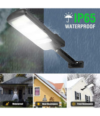 Lampione Stradale Pannello Solare 213 Led Con Sensore Di Movimento E Telecomando         