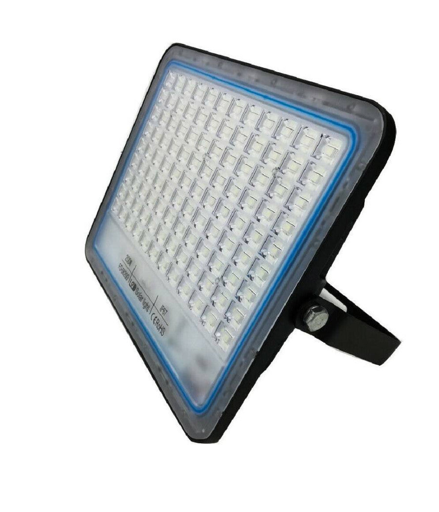 Lampione Stradale Solare Faro A Led 200w Con Pannello Solare Luce Fredda 58200         