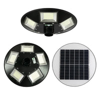 Trade Shop - Lampione Ufo Led Solare 350w Sensore Movimento Crepuscolare Luce Fredda 6500k Ip65 -