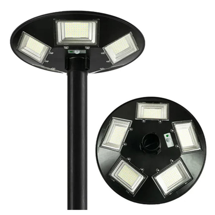 Trade Shop - Lampione Ufo Led Solare 350w Sensore Movimento Crepuscolare Luce Fredda 6500k Ip65 -