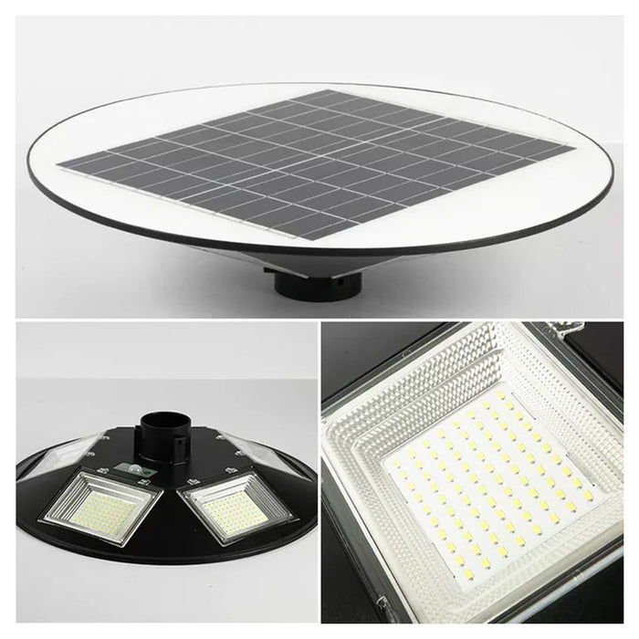 Trade Shop - Lampione Ufo Led Solare 350w Sensore Movimento Crepuscolare Luce Fredda 6500k Ip65 -