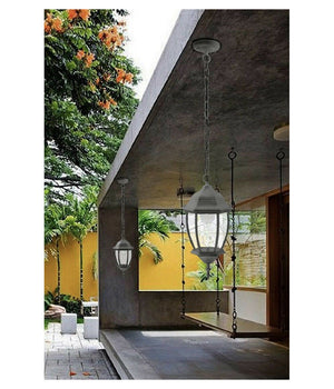 Lanterna A Sospensione Da Soffitto Con Catena Lampada Giardino Attacco E27 Es40         