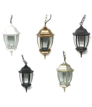 Lanterna A Sospensione Da Soffitto Con Catena Lampada Giardino Attacco E27 Es40         