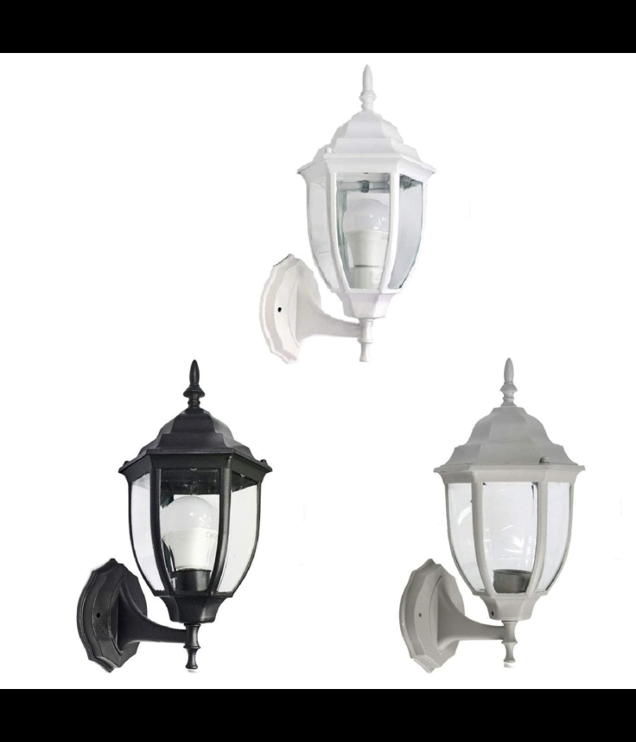 Lanterna Da Giardino Antica Lampada Parete Applique Da Esterno A Muro Retrò Es09         