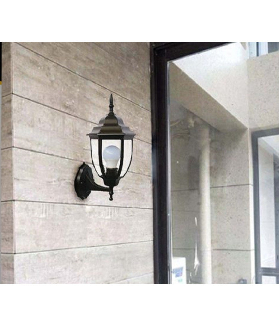 Lanterna Da Giardino Antica Lampada Parete Applique Da Esterno A Muro Retrò Es09         