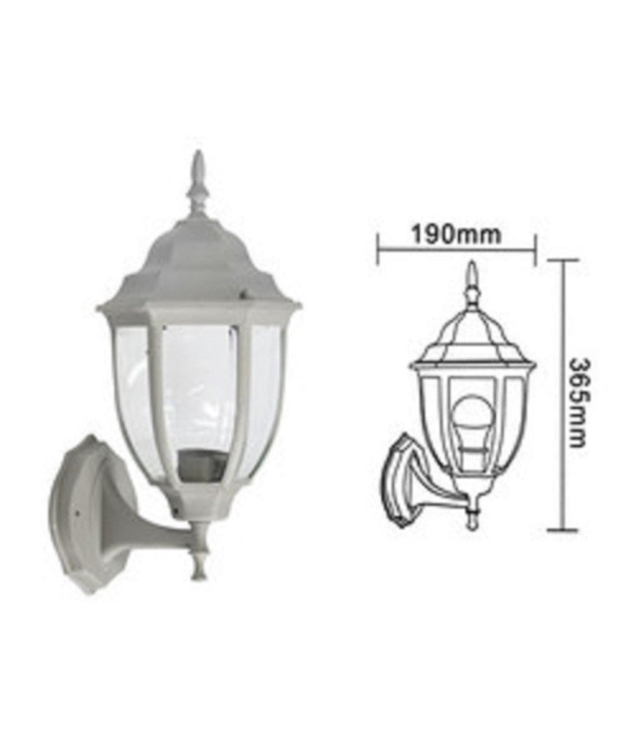 Lanterna Da Giardino Antica Lampada Parete Applique Da Esterno A Muro Retrò Es09  Grigio       