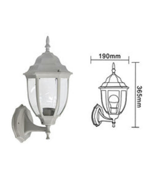 Lanterna Da Giardino Antica Lampada Parete Applique Da Esterno A Muro Retrò Es09  Grigio       