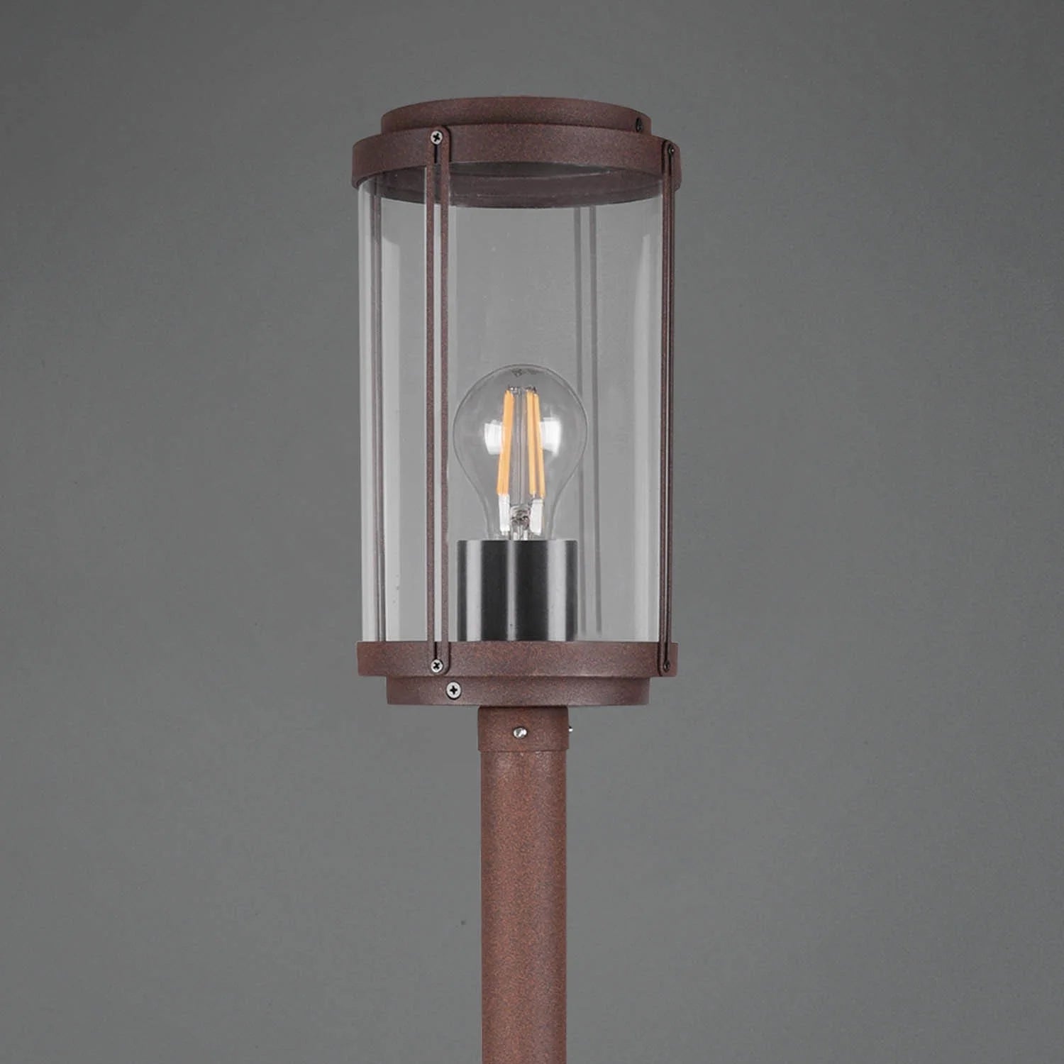 LÚZETE - LANTERNA ESTERNA 100 CM E27 IP44 RUGGINE TRILLIUM