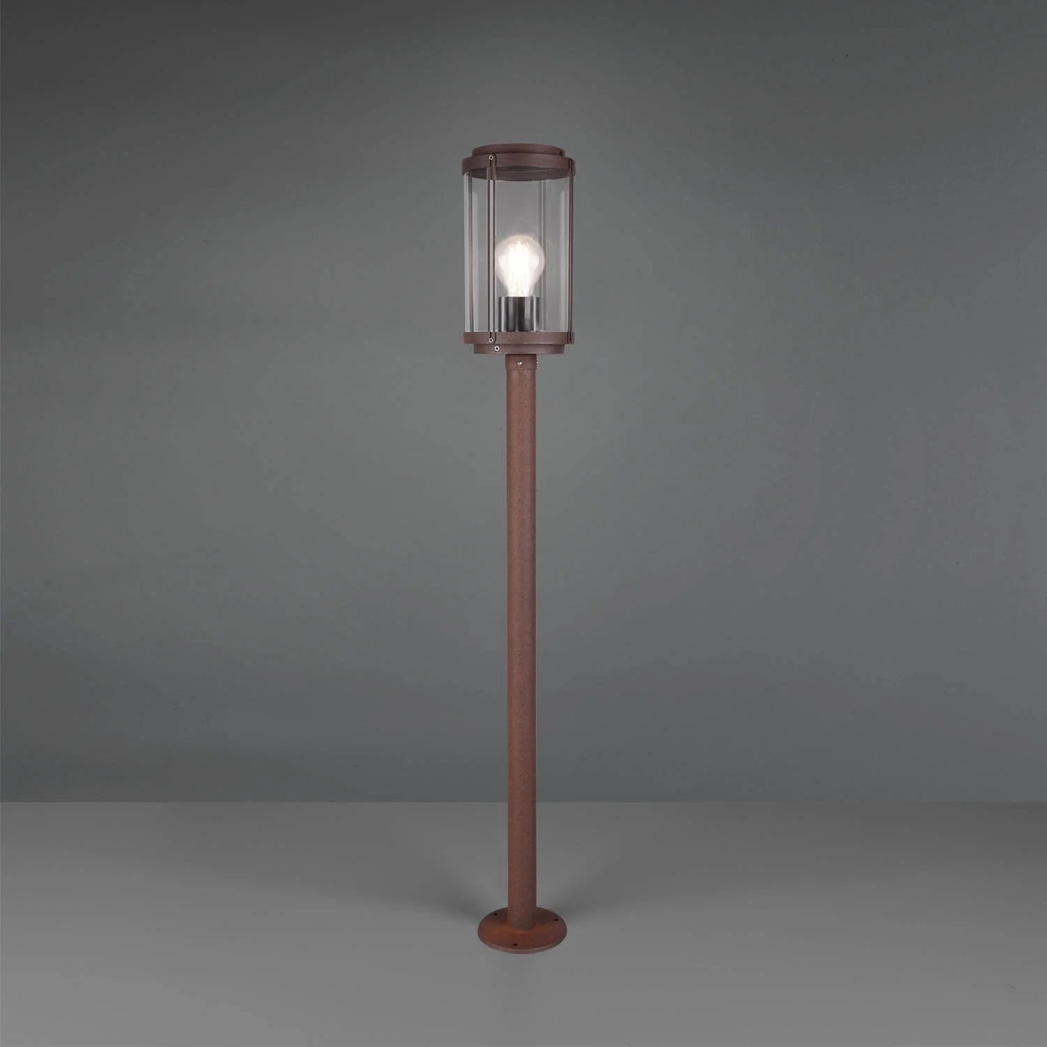 LÚZETE - LANTERNA ESTERNA 100 CM E27 IP44 RUGGINE TRILLIUM