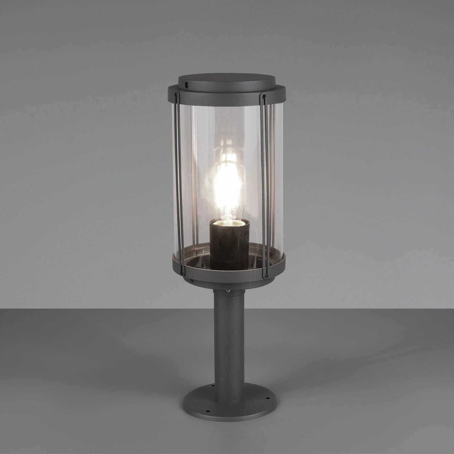 LÚZETE - LANTERNA ESTERNA 40 CM E27 IP44 ANTRACITE TRILLIUM