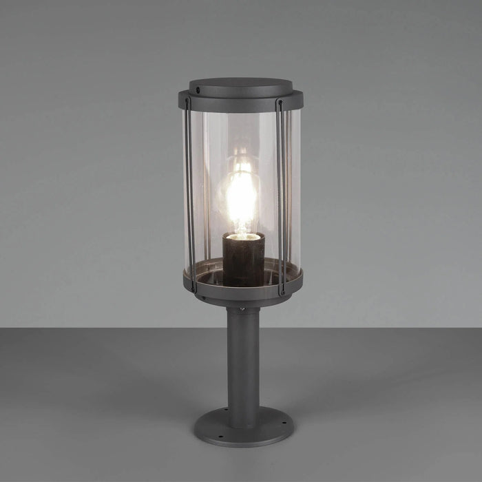 LÚZETE - LANTERNA ESTERNA 40 CM E27 IP44 ANTRACITE TRILLIUM