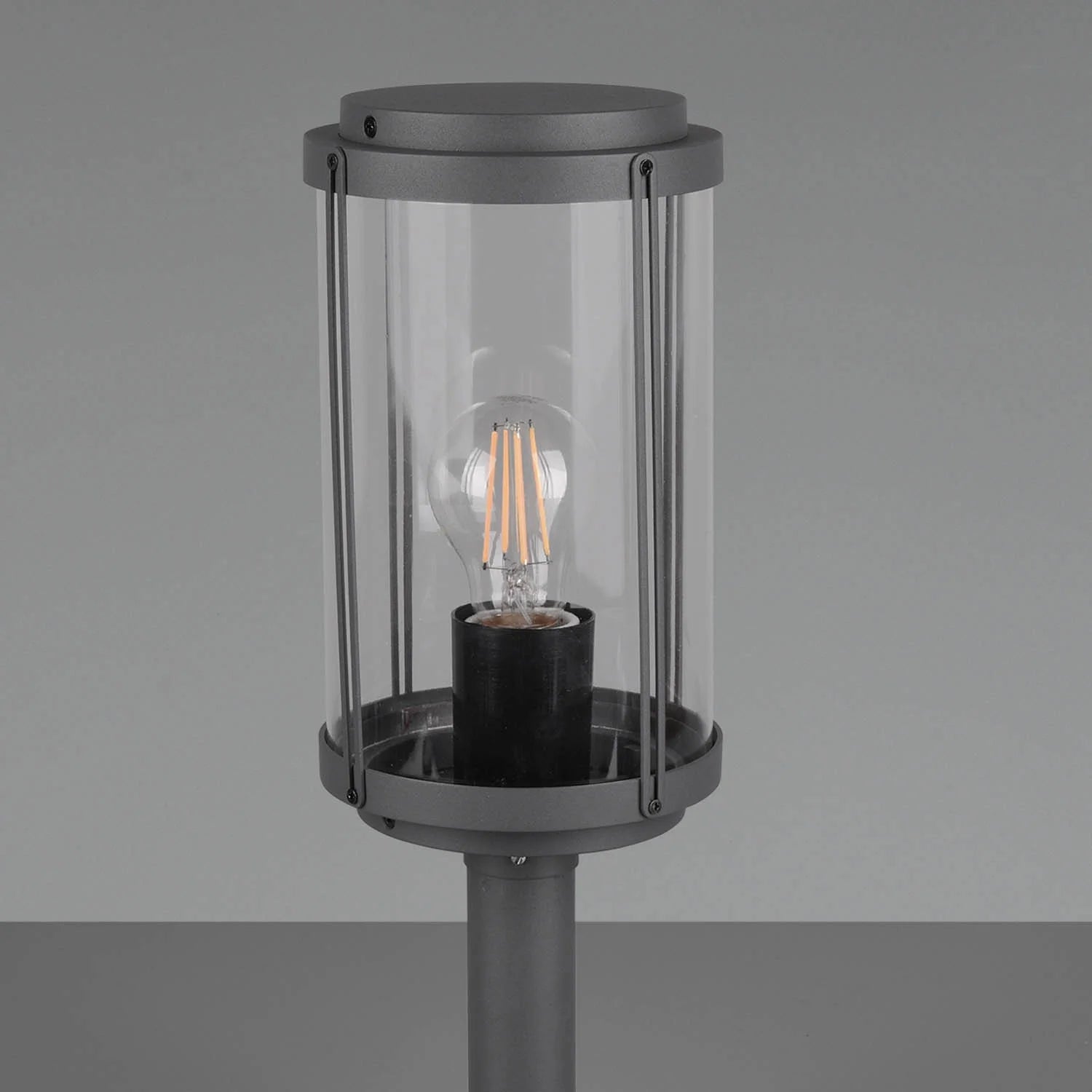 LÚZETE - LANTERNA ESTERNA 40 CM E27 IP44 ANTRACITE TRILLIUM