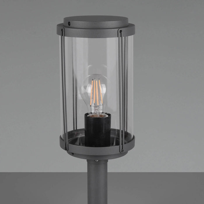 LÚZETE - LANTERNA ESTERNA 40 CM E27 IP44 ANTRACITE TRILLIUM