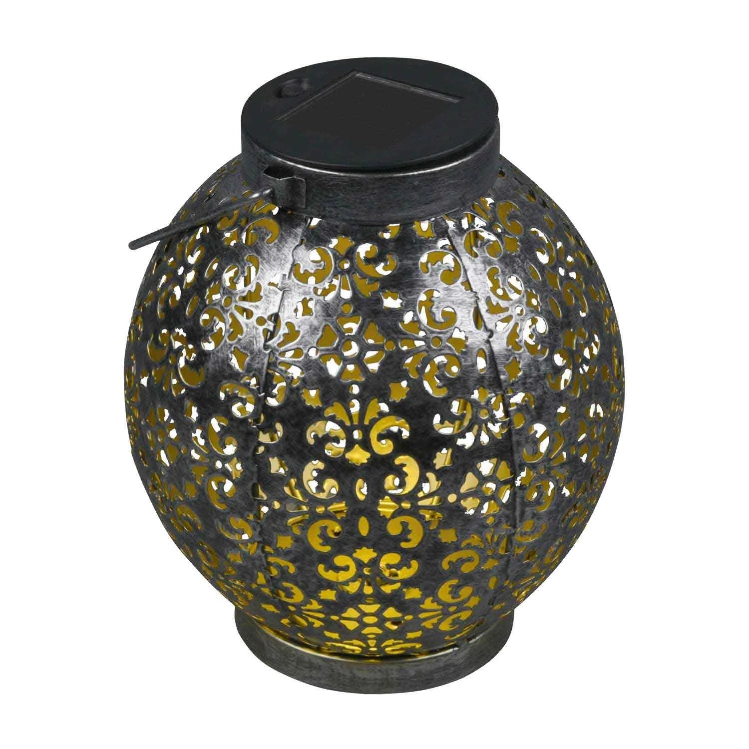 LÚZETE - LANTERNA ESTERNA A LED SOLARE ARGENTO ANTICO CANEK