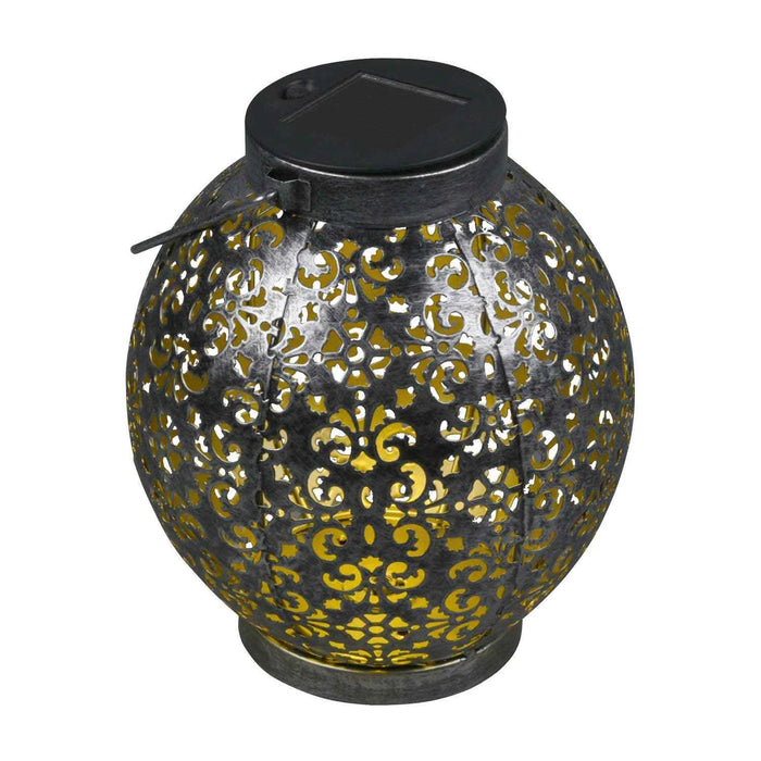 LÚZETE - LANTERNA ESTERNA A LED SOLARE ARGENTO ANTICO CANEK