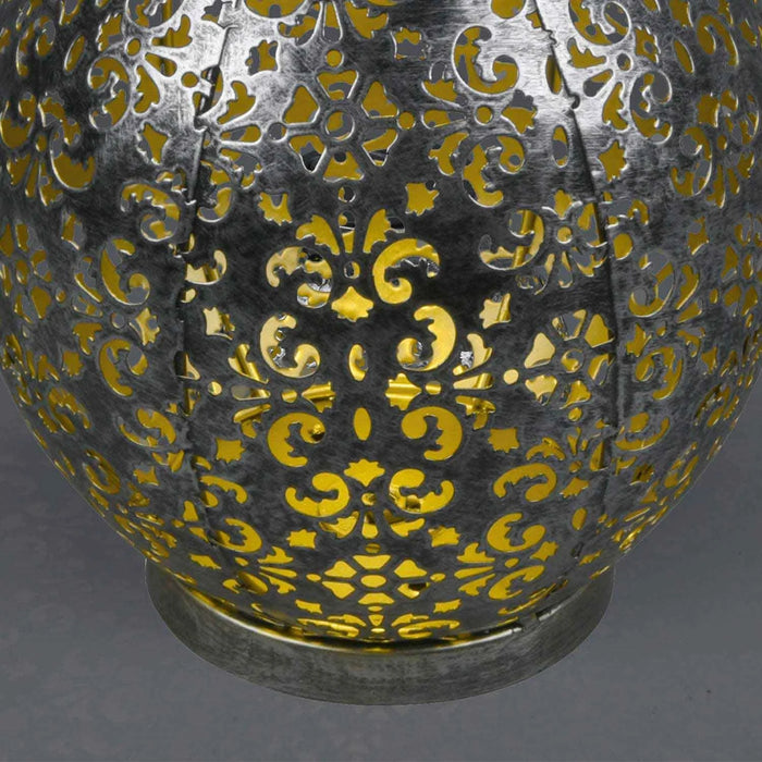 LÚZETE - LANTERNA ESTERNA A LED SOLARE ARGENTO ANTICO CANEK