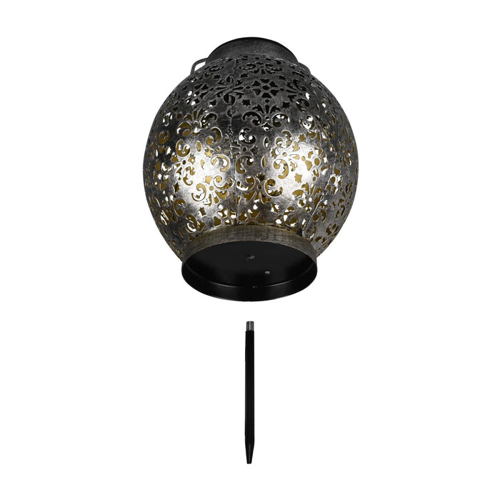 LÚZETE - LANTERNA ESTERNA A LED SOLARE ARGENTO ANTICO CANEK