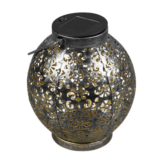 LÚZETE - LANTERNA ESTERNA A LED SOLARE ARGENTO ANTICO CANEK