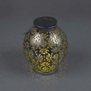 LÚZETE - LANTERNA ESTERNA A LED SOLARE ARGENTO ANTICO CANEK