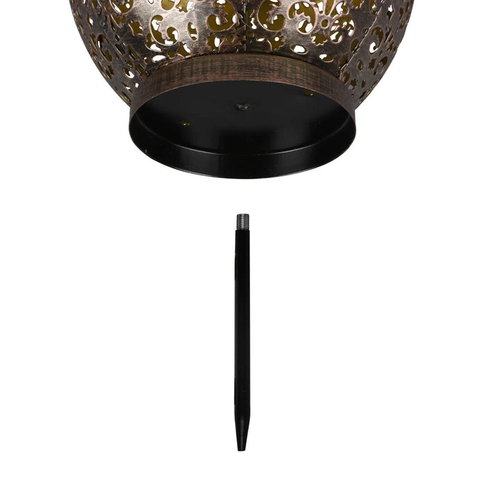 LÚZETE - LANTERNA ESTERNA A LED SOLARE RAME ANTICO CANEK