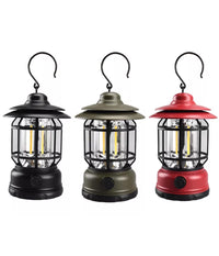 Lanterna Lampada A Batteria Da Campeggio Ricaricabile Luce Emergenza Regolabile         