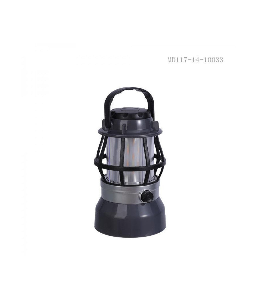 Lanterna Lampada Solare Da Campeggio Ricaricabile Luce Led Emergenza Dimmerabile         