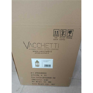 Lanterna legno marrone scuro rettangolare cm 19x19h42,5