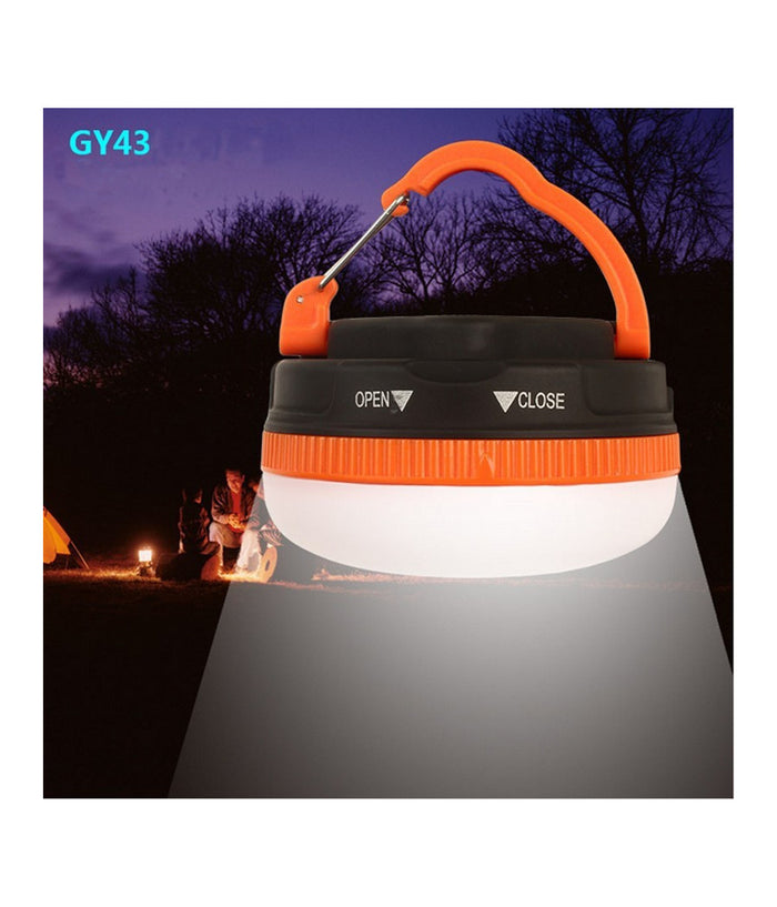 Lanterna Luce Led Portatile Tascabile Per Campeggio Pesca Gancio Con Calamita         