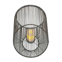 LÚZETE - LANTERNA SOLARE SMD LED 2 W 51 CM NERO RIVER