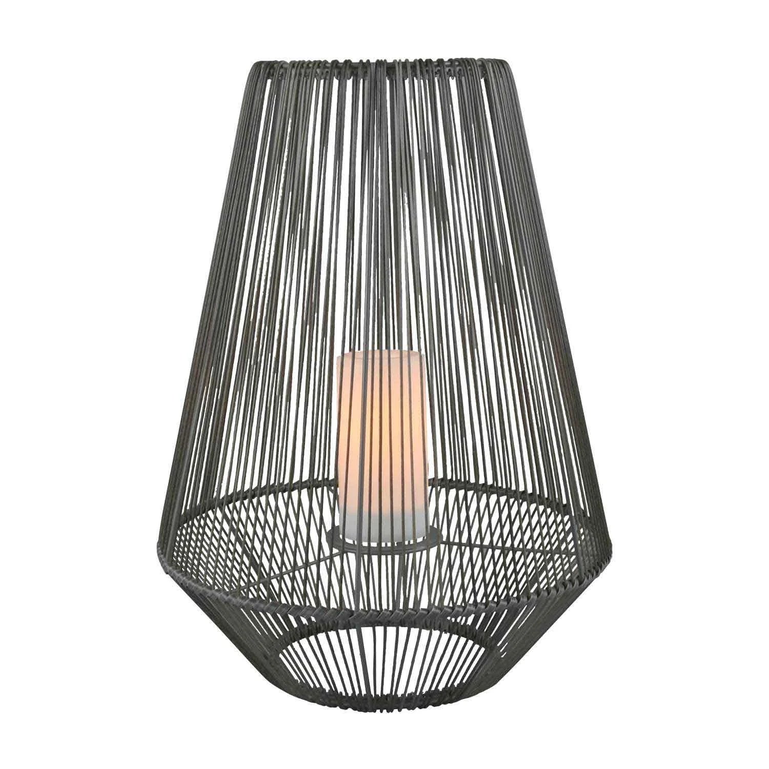 LÚZETE - LANTERNA SOLARE SMD LED 2 W 51 CM NERO RIVER