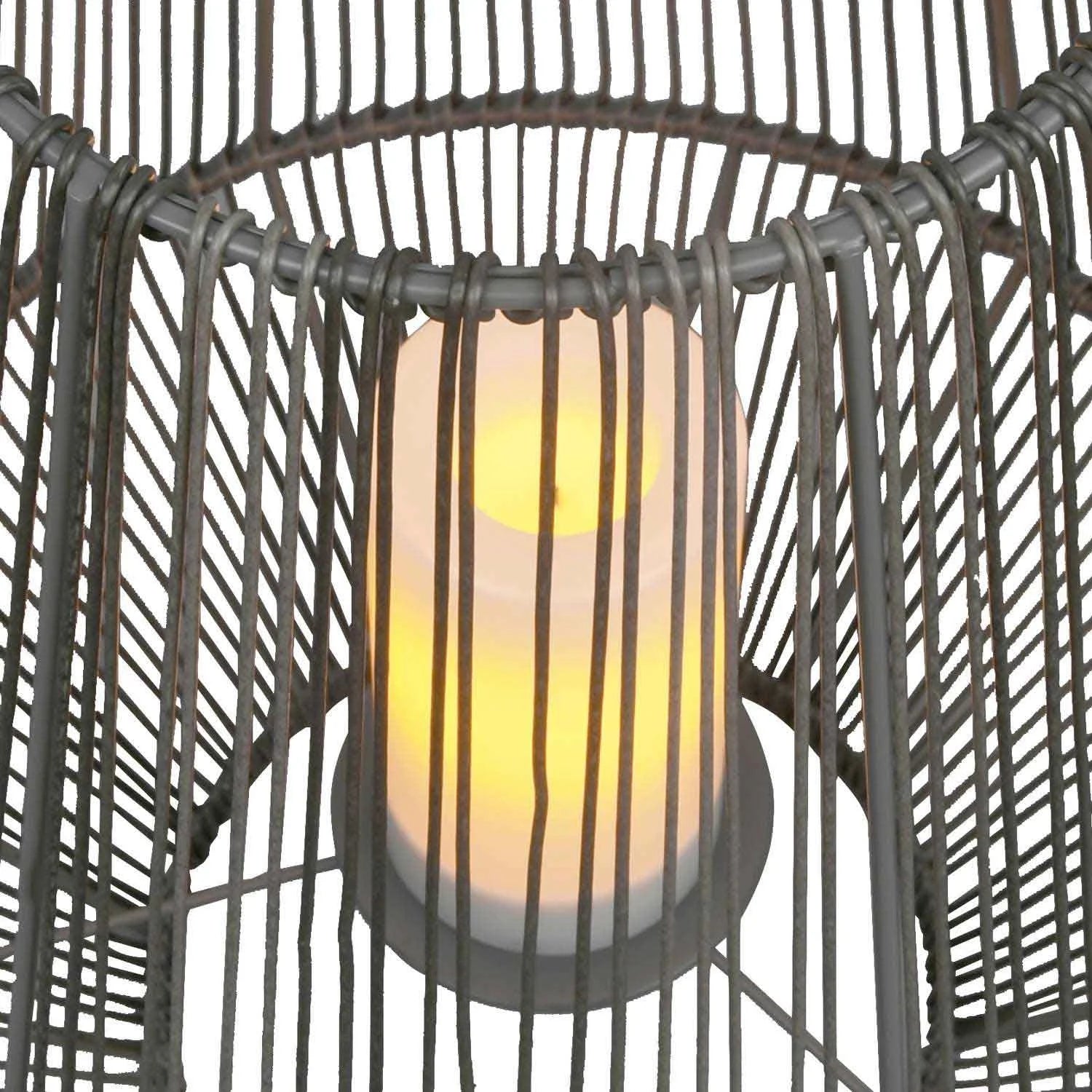 LÚZETE - LANTERNA SOLARE SMD LED 2 W 51 CM NERO RIVER