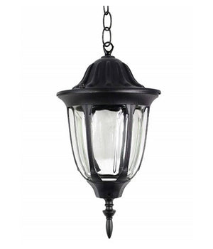Lanterna Sospesa Da Soffitto Lampada Giardino Retrò Per Esterno Con Catena  Nero       