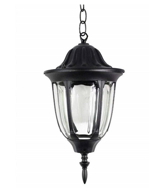 Lanterna Sospesa Da Soffitto Lampada Giardino Retrò Per Esterno Con Catena  Nero       