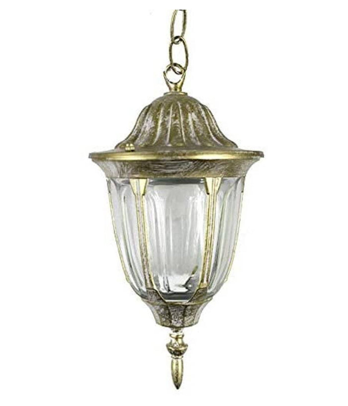 Lanterna Sospesa Da Soffitto Lampada Giardino Retrò Per Esterno Con Catena         
