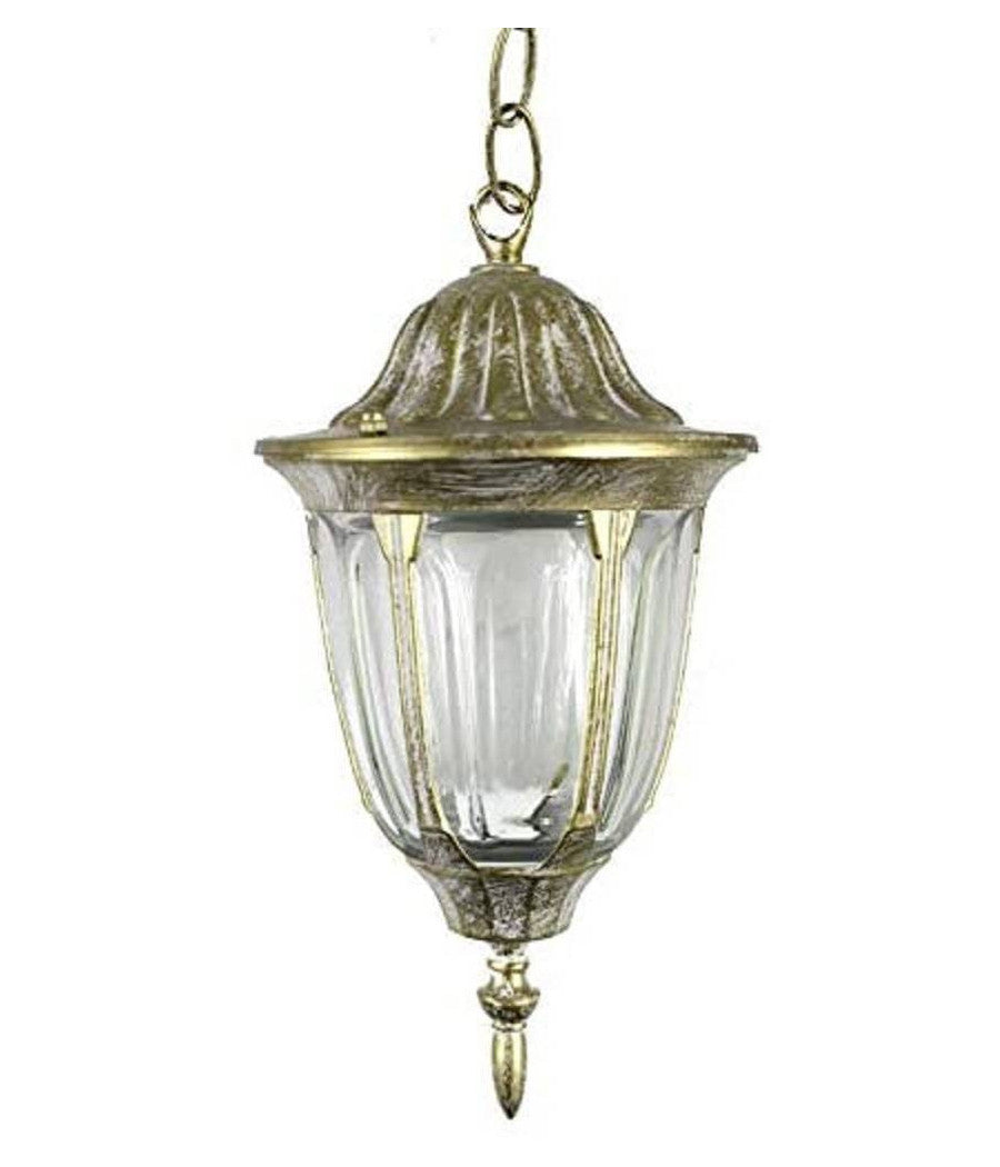 Lanterna Sospesa Da Soffitto Lampada Giardino Retrò Per Esterno Con Catena         
