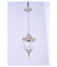 Lanterna Sospesa Da Soffitto Lampada Giardino Retrò Per Esterno Con Catena  Bianco       