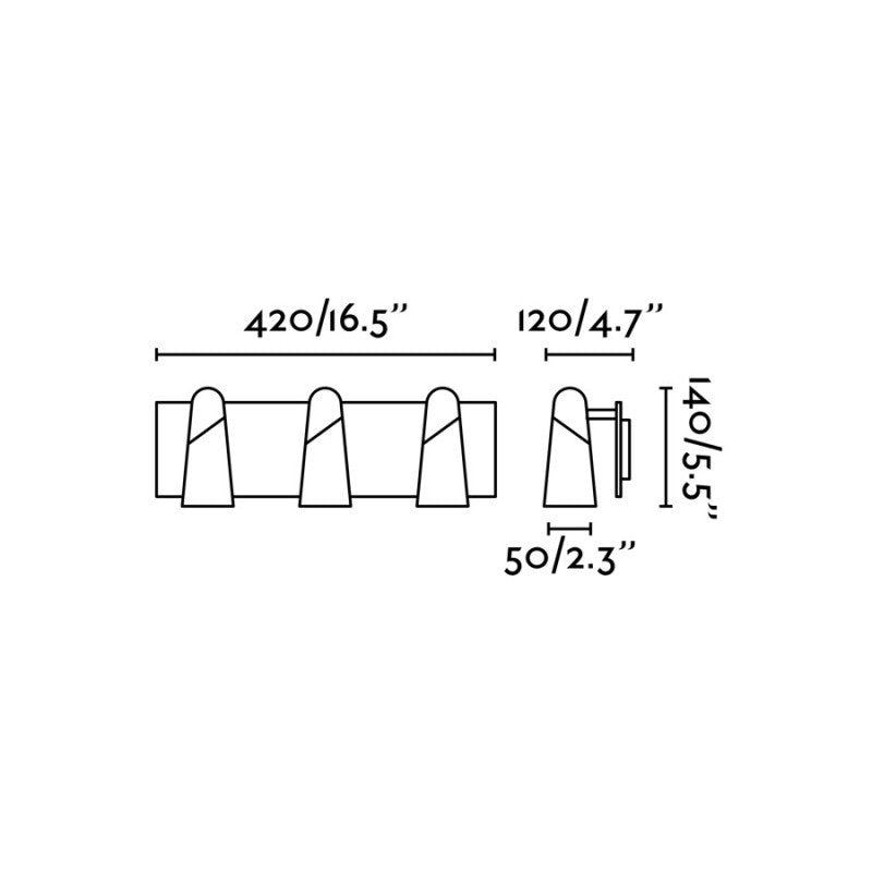 LAO 3L, Applique per Interni, Faro Barcelona