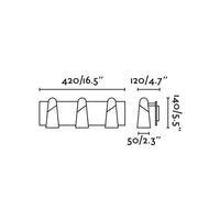 LAO 3L, Applique per Interni, Faro Barcelona