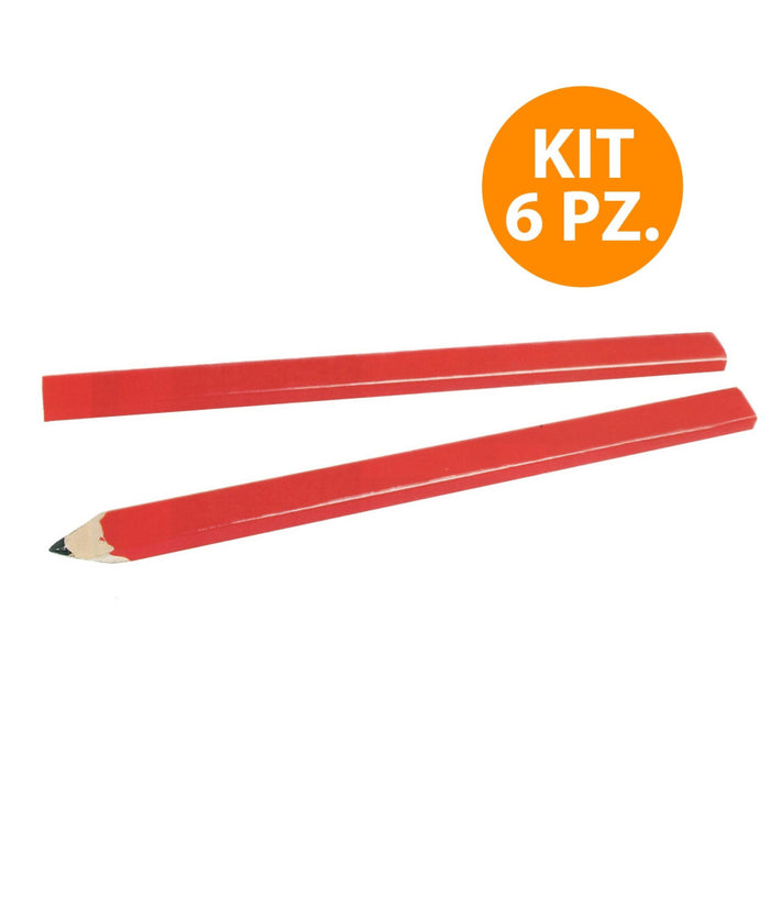 Lapis Matite Matita Confezione 6 Pz Per Falegname Muratore Carpentiere Fabbro         