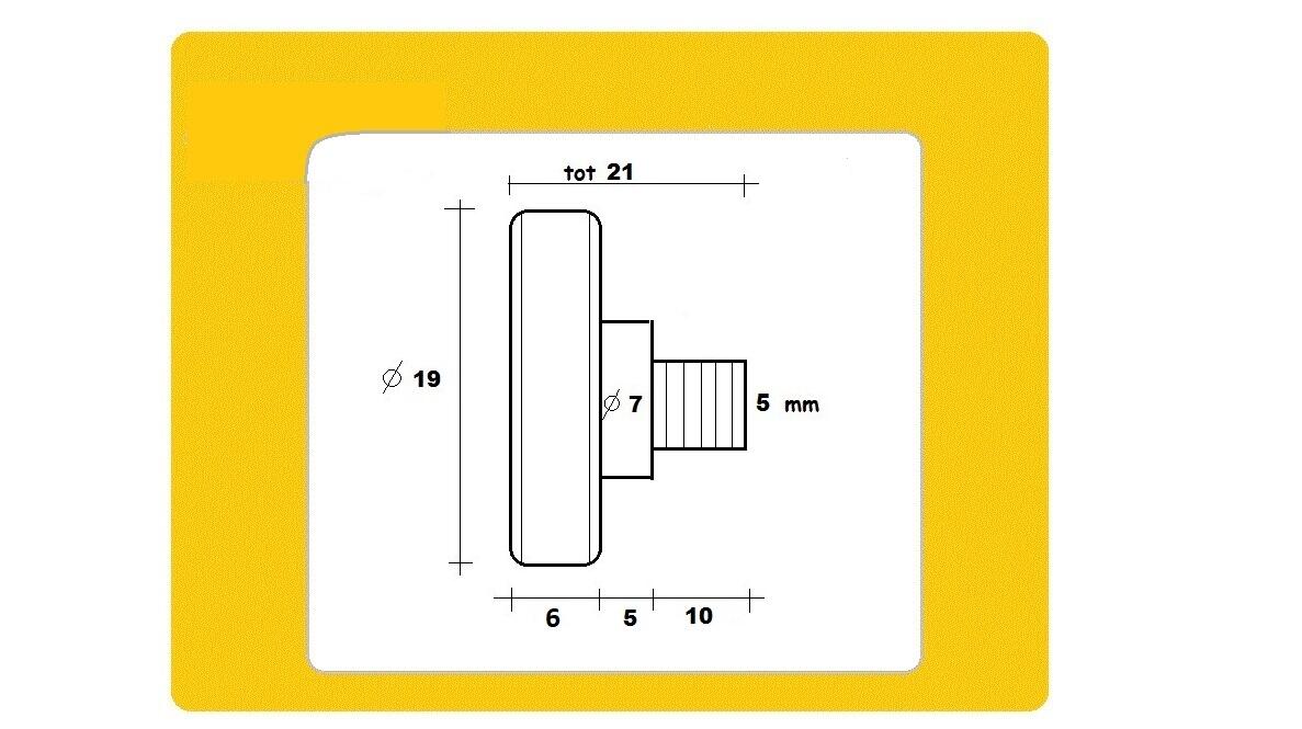 Cuscinetti per box doccia Kit 2 pezzi 19 AD M5