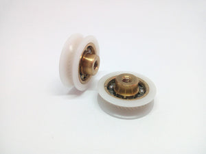 Cuscinetti per box doccia con scanalatura 23 BL Scan M4 - Kit 2 pezzi