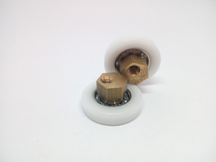 Cuscinetti per box doccia decentrato 23 M4 - Kit 2 pezzi